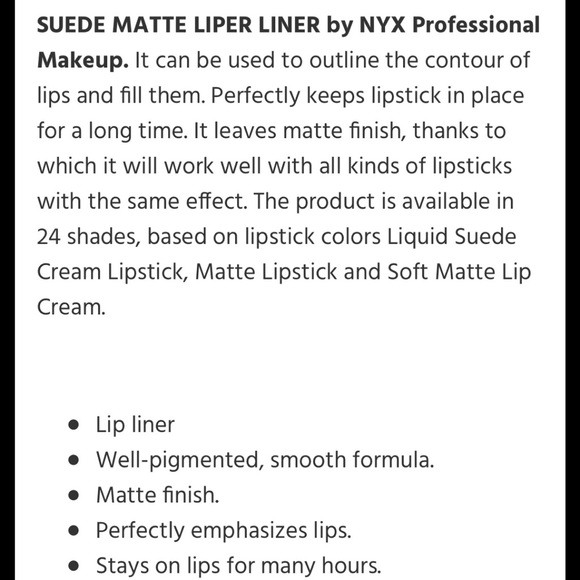 NYX Suede Matte Lip Liner - SOFTSPOKEN - Picture 8 of 8